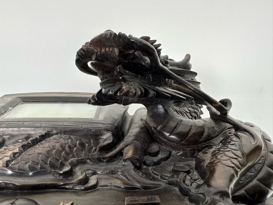 Impressive Hand Carved Wooden Chinese Dragon Telephone One-Of-A-Kind Collector's Piece - See Photos 14W X 8D X 7H [Photo 22]