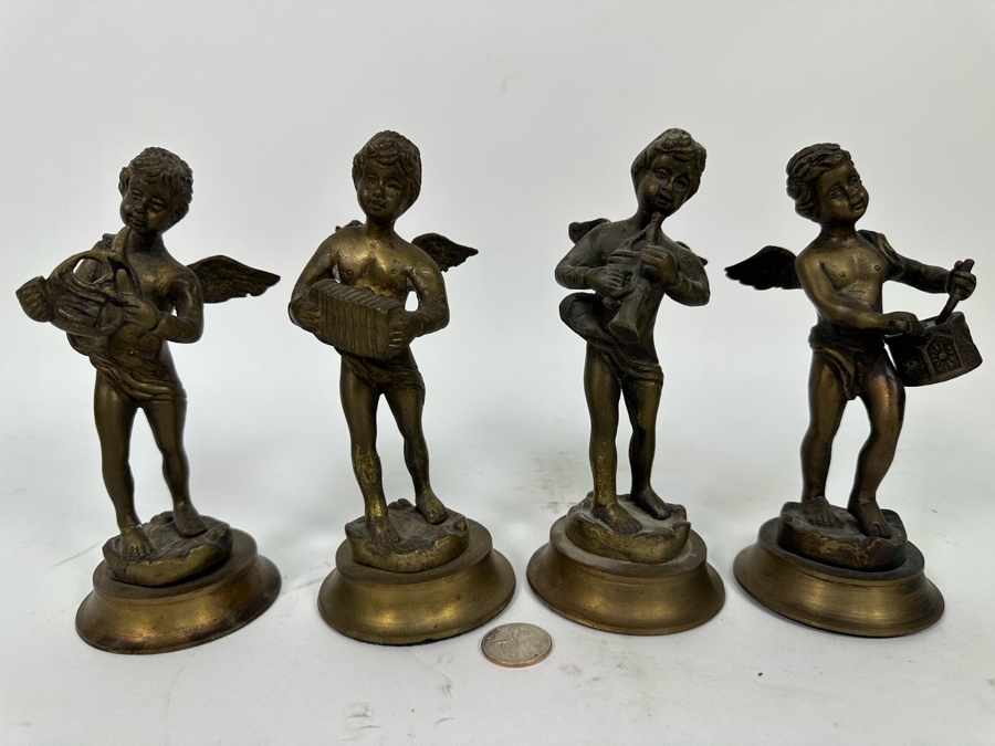 GORGEOUS VTG Brass Musical offers Cherubs 5