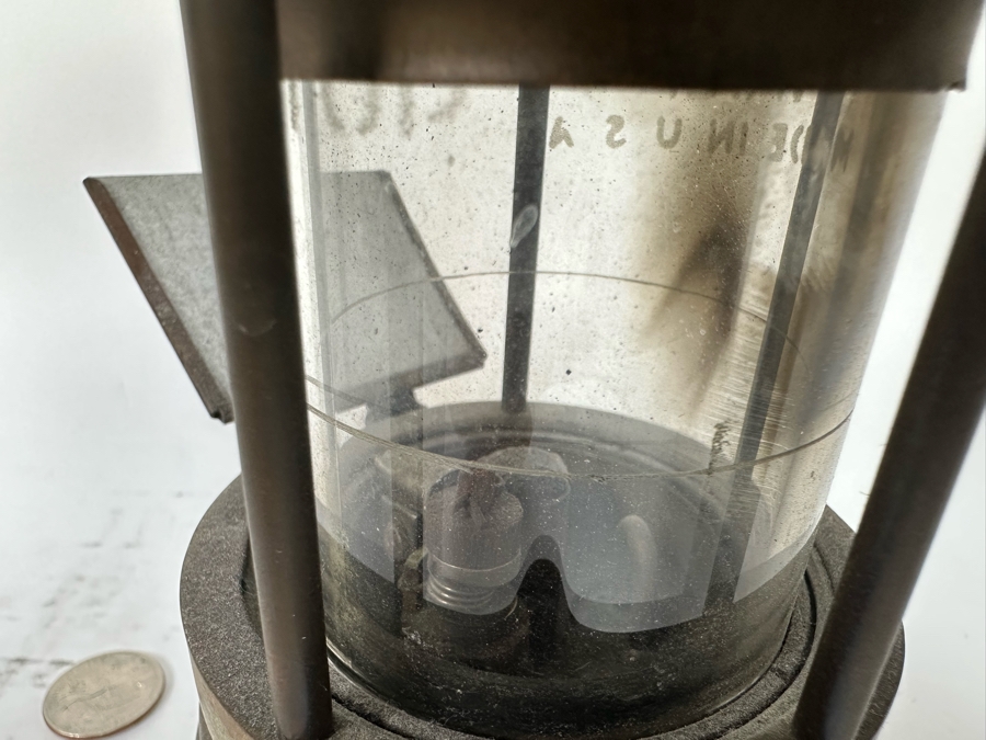 Antique Wolf Safety Lamp Of America Co. New York, Coal Miners Lamp 11.5H [Photo 6]