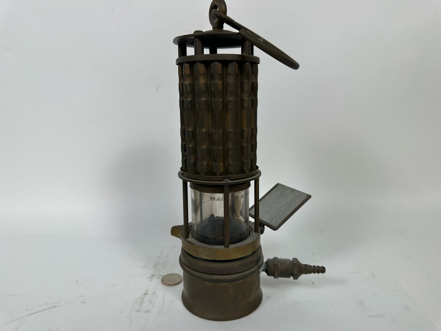 Antique Wolf Safety Lamp Of America Co. New York, Coal Miners Lamp 11.5H [Photo 10]