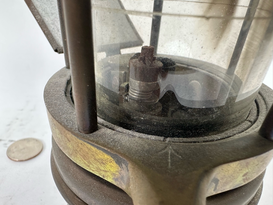 Antique Wolf Safety Lamp Of America Co. New York, Coal Miners Lamp 11.5H [Photo 7]