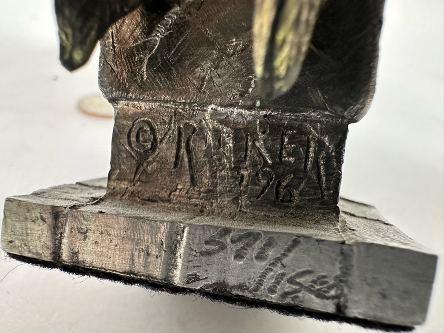 Michael Ricker Limited Edition Pewter Gargoyl Sculpture Signed Ricker And Numbered 5H [Photo 9]