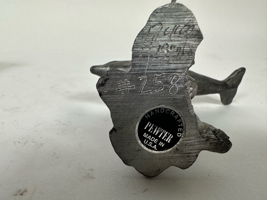 Michael Ricker Collection Of Six Pewter Dolphin Figurines Signed Ricker And Pair Of Michael Ricker Pewter Coral Reef Figurines [Photo 17]