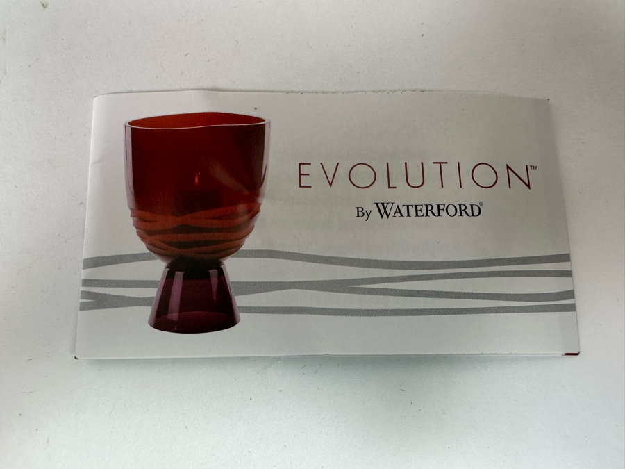 Large Evolution By Waterford Footed Vase With Box 8W X 12H [Photo 12]