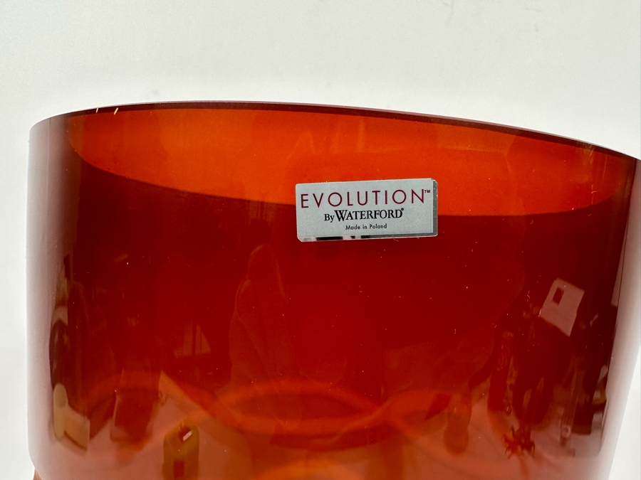 Large Evolution By Waterford Footed Vase With Box 8W X 12H [Photo 6]