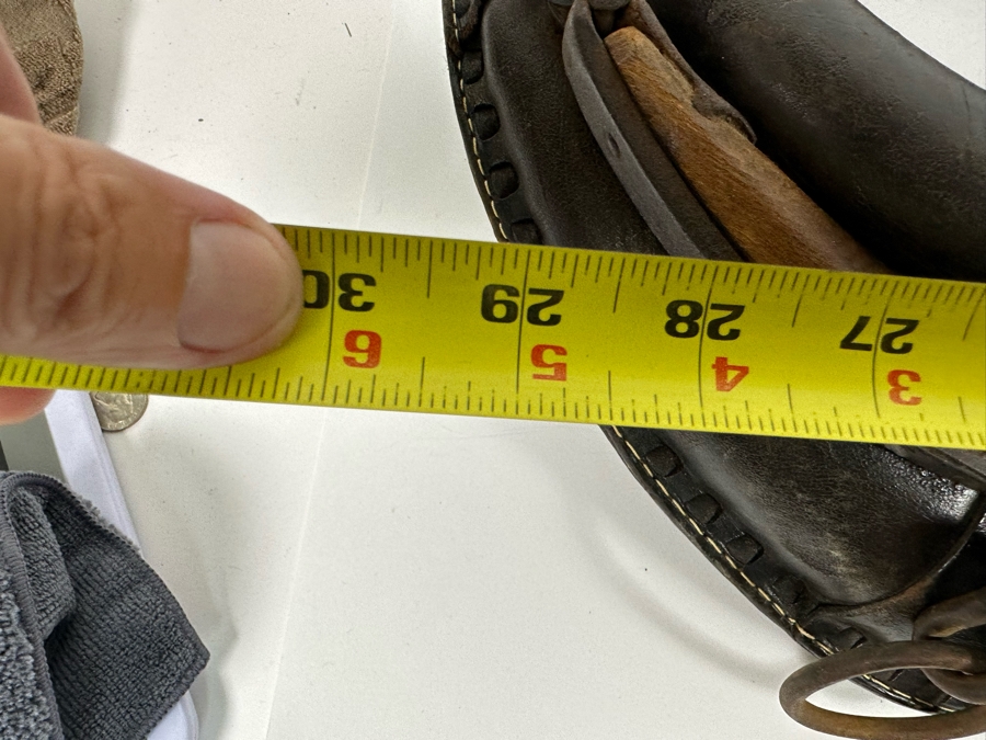 Antique Horse Collar Hames Leather, Wood And Brass 30W X 5D X 20H [Photo 15]