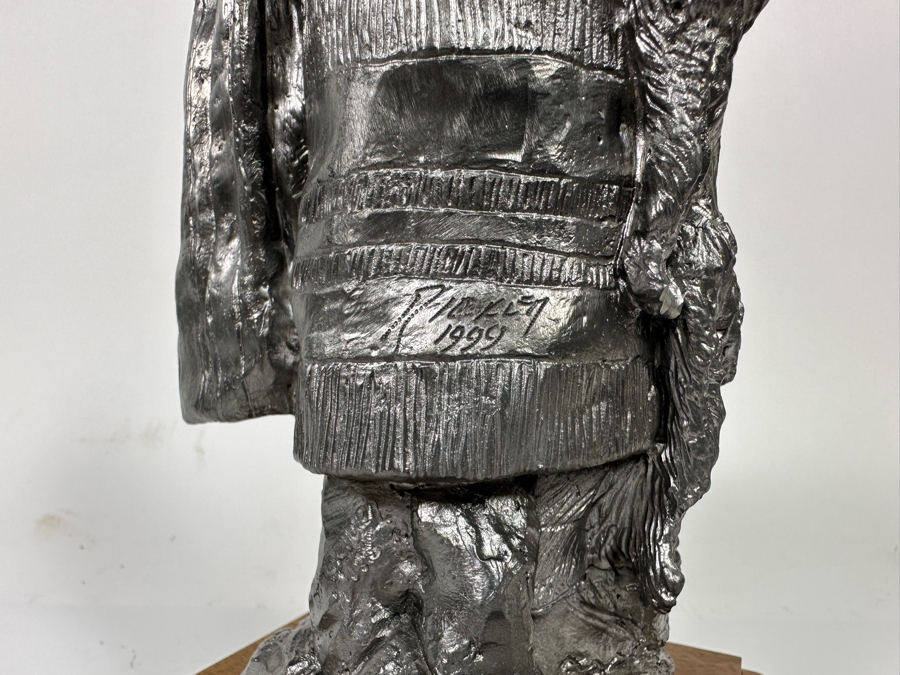 Michael Ricker Pewter Sculpture Titled Chief Joseph C. 1840-1904 Signed Ricker 1999 9.5H [Photo 10]