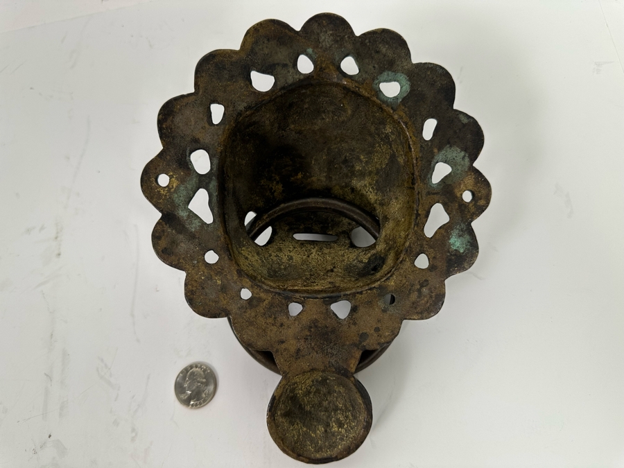 Vintage Bronze Chinese Lion Door Knocker 6.5W X 2.5D X 8.5H [Photo 10]