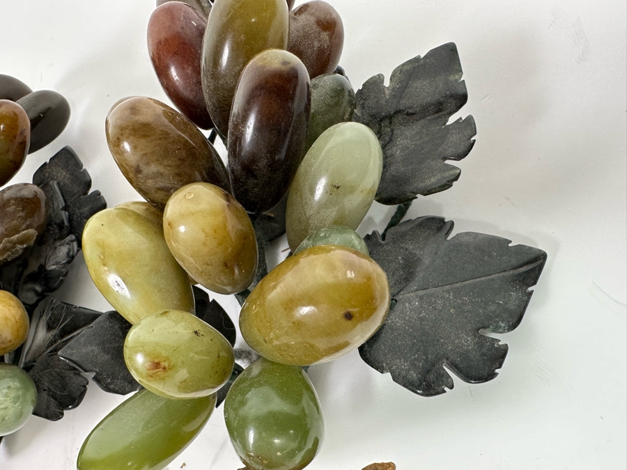 Set Of Four Jade Fruit Grape Clusters (One Not Pictured In Main Photo) [Photo 6]