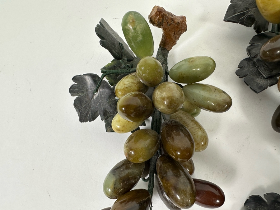Set Of Four Jade Fruit Grape Clusters (One Not Pictured In Main Photo) [Photo 13]