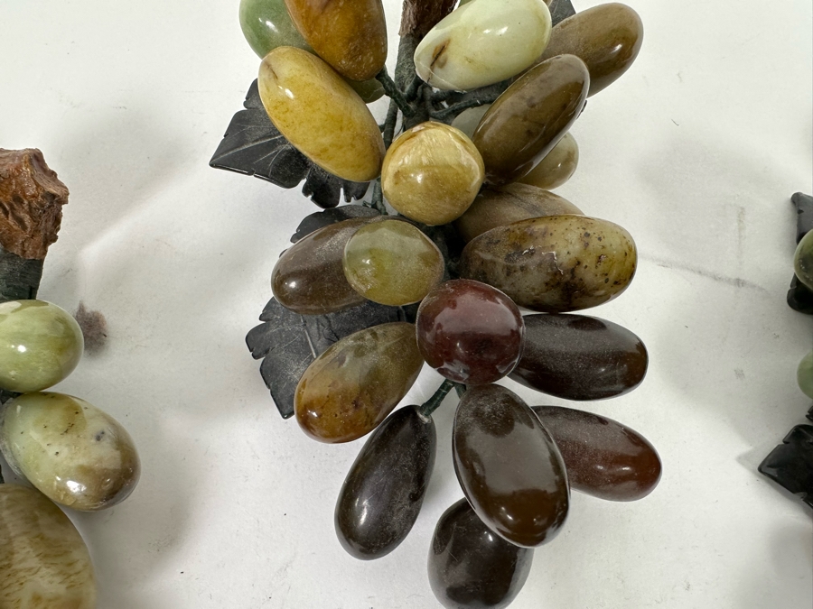 Set Of Four Jade Fruit Grape Clusters (One Not Pictured In Main Photo) [Photo 15]