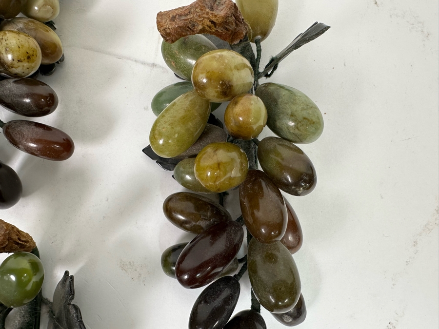 Set Of Four Jade Fruit Grape Clusters (One Not Pictured In Main Photo) [Photo 17]