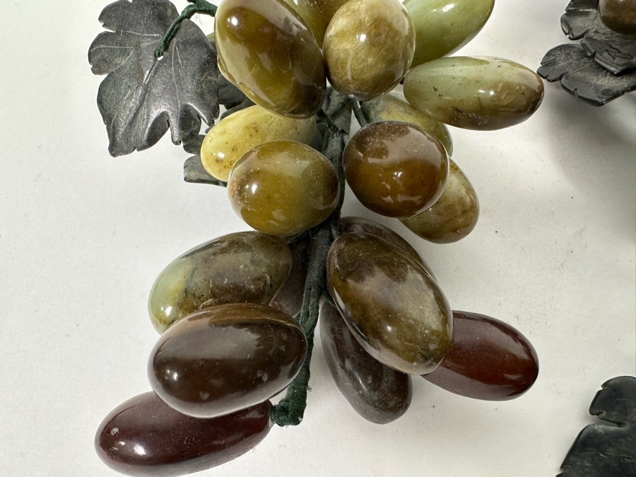 Set Of Four Jade Fruit Grape Clusters (One Not Pictured In Main Photo) [Photo 14]