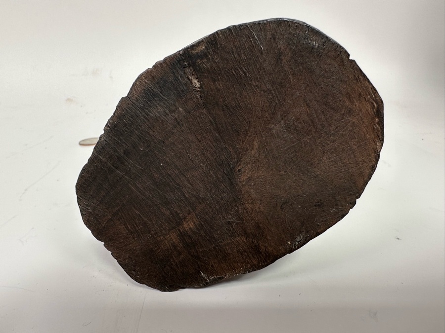 Vintage African Carved Hardwood Bust Sculpture 9.5H [Photo 11]