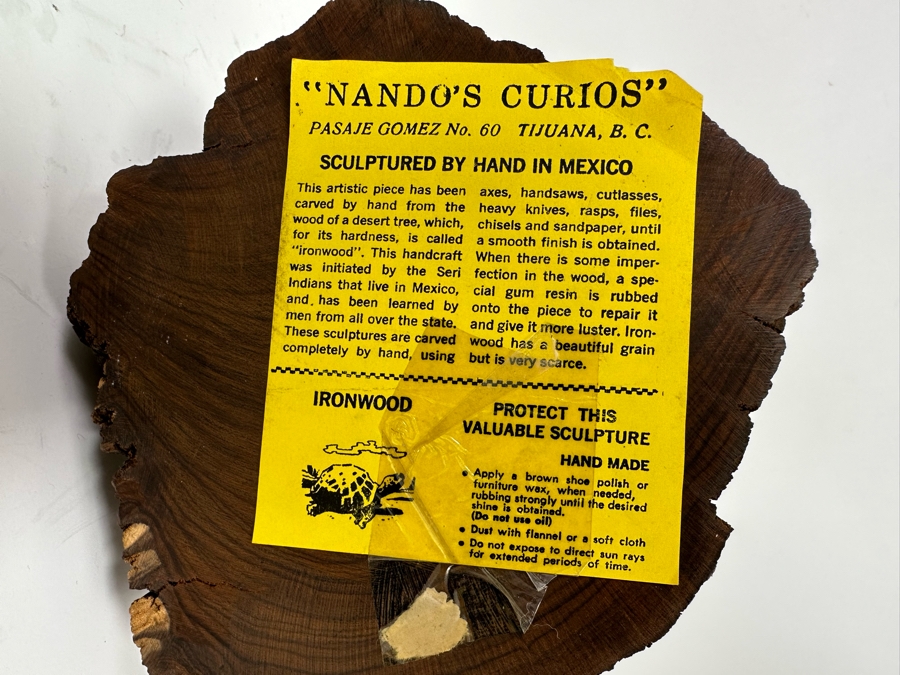Carved Ironwood Sculpture From Mexico 16H [Photo 15]