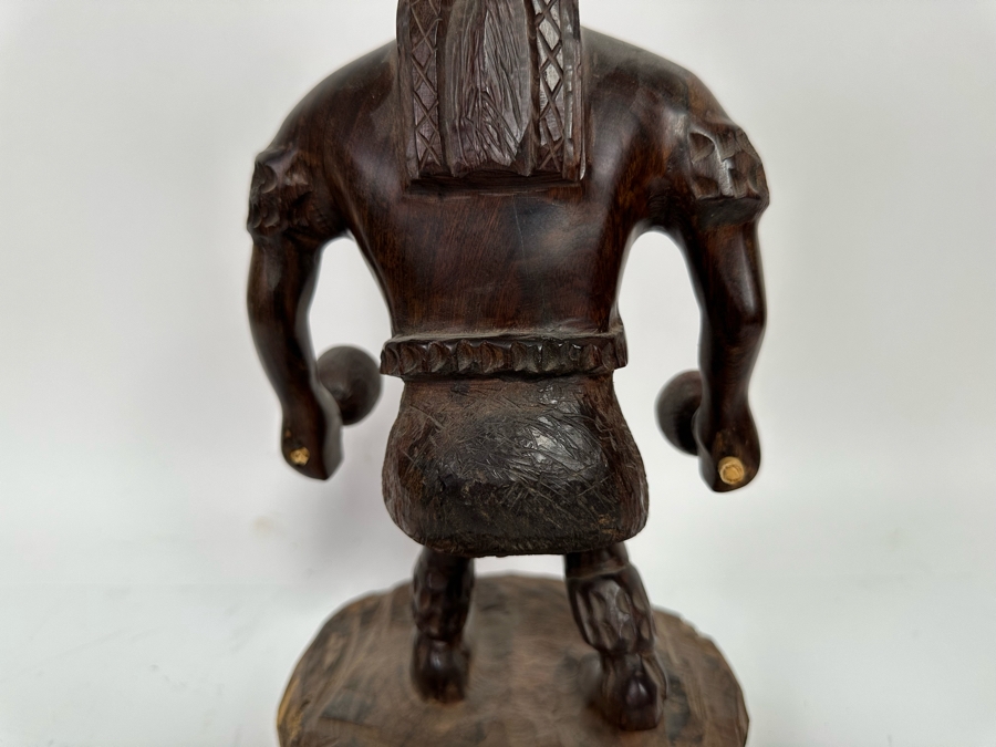 Carved Ironwood Sculpture From Mexico 16H