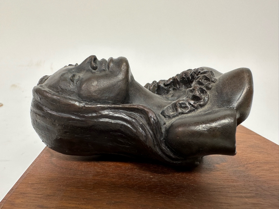 Ralph Crawford Limited Edition Bronze Bust Of Hawaiian Girl 20/100 Vintage 1979 Mounted On Small Wooden Plaque 3H [Photo 9]