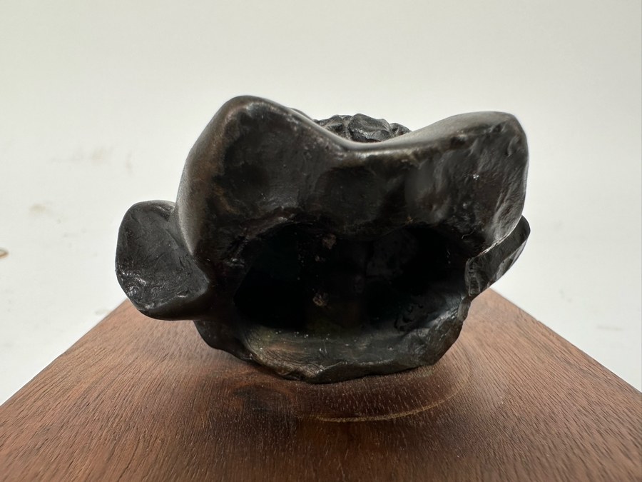 Ralph Crawford Limited Edition Bronze Bust Of Hawaiian Girl 20/100 Vintage 1979 Mounted On Small Wooden Plaque 3H [Photo 8]