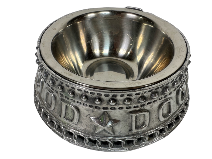 Arthur Court Good Dog Bowl 10.5R X 3H