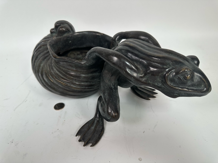 Bronze Frog Planter 15W X 8D X 6.5H [Photo 7]