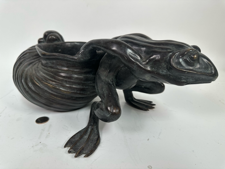 Bronze Frog Planter 15W X 8D X 6.5H [Photo 5]