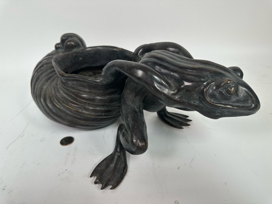 Bronze Frog Planter 15W X 8D X 6.5H [Photo 6]