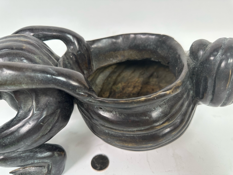 Bronze Frog Planter 15W X 8D X 6.5H [Photo 11]