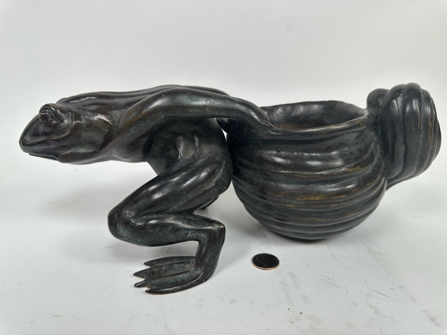 Bronze Frog Planter 15W X 8D X 6.5H [Photo 10]