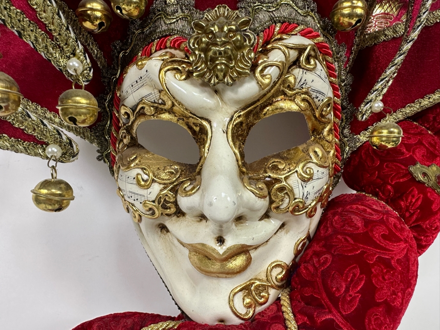 Hand Painted Venice Italy Mask An Original La Maschera Del Galeone 16W ...