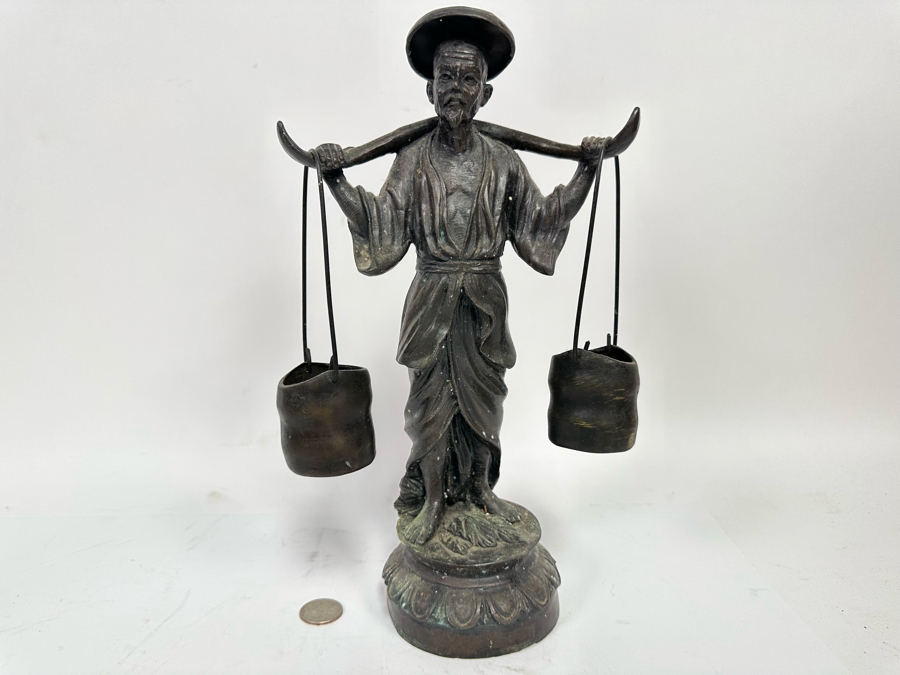 Vintage Chinese Metal Sculpture 12.5H [Photo 2]