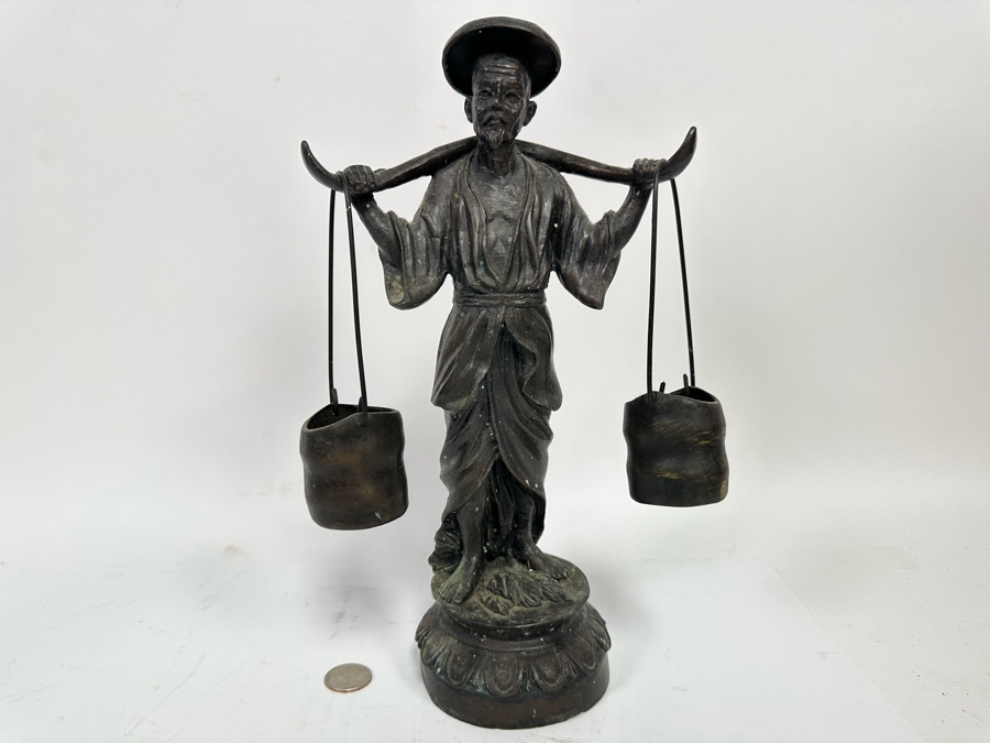 Vintage Chinese Metal Sculpture 12.5H [Photo 3]