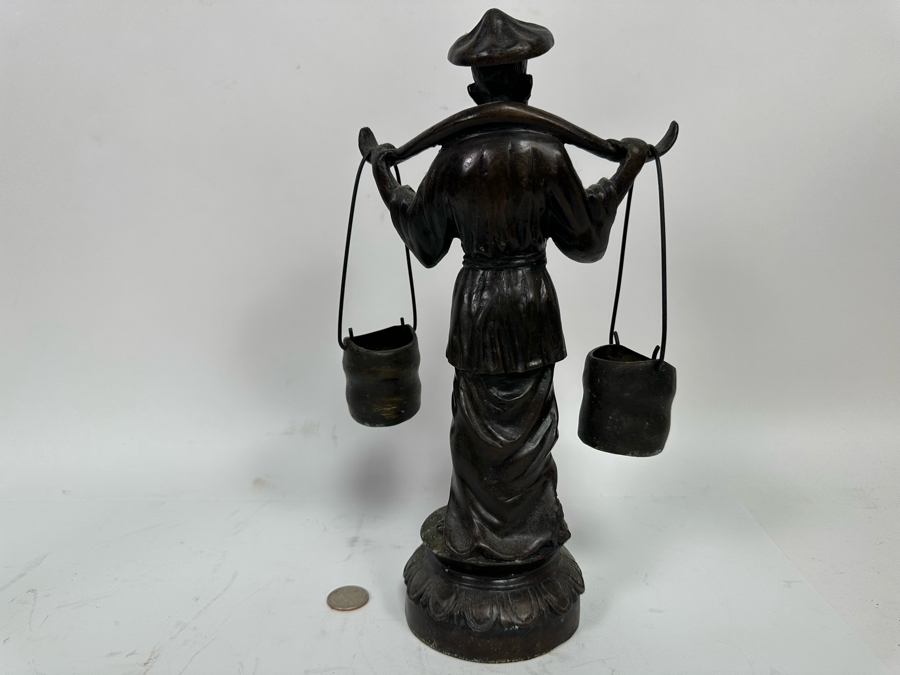 Vintage Chinese Metal Sculpture 12.5H [Photo 6]