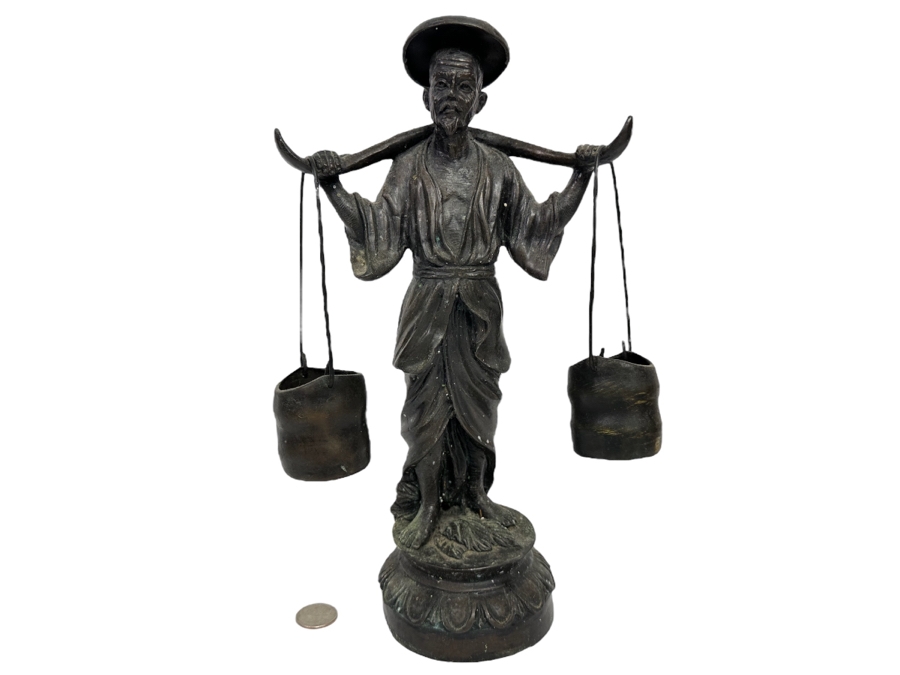 Vintage Chinese Metal Sculpture 12.5H [Photo 1]