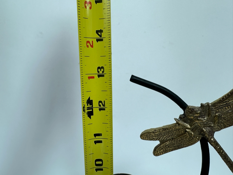 Metal Dragonfly Sculpture Candle Holder 13H [Photo 5]