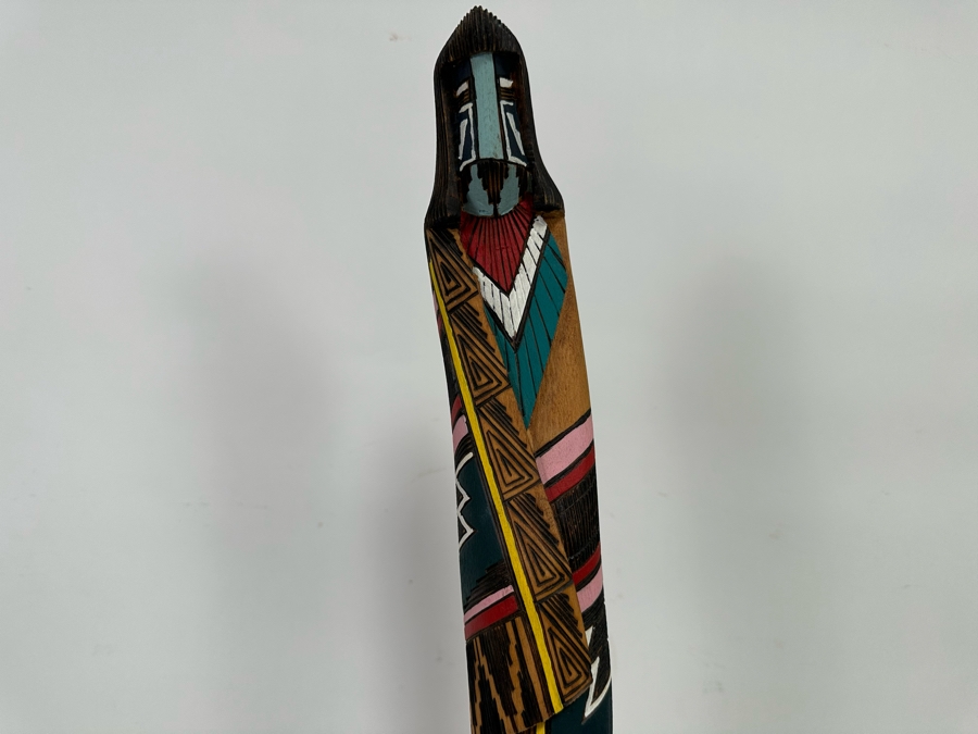 Ray Guy Shalako Kachina Handmade Wooden Signed On Bottom Tall 32H [Photo 7]