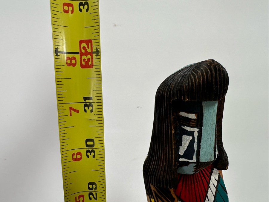 Ray Guy Shalako Kachina Handmade Wooden Signed On Bottom Tall 32H [Photo 12]