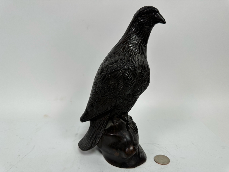 Metal Bird Sculpture From India 9H [Photo 2]