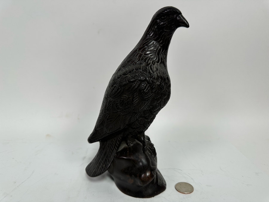 Metal Bird Sculpture From India 9H [Photo 3]