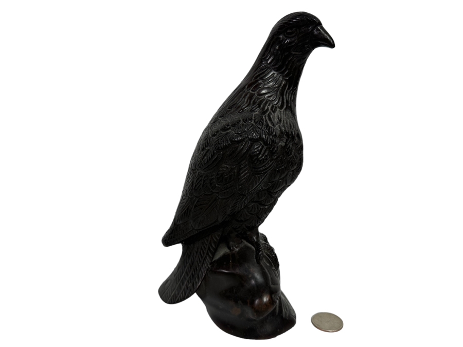 Metal Bird Sculpture From India 9H [Photo 1]