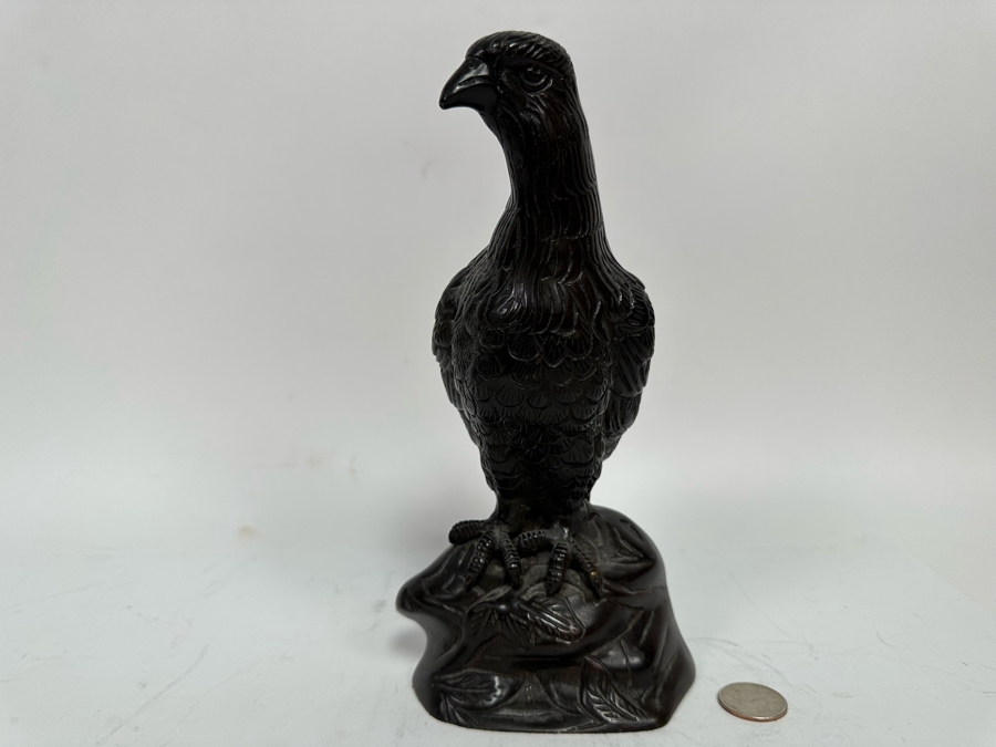 Metal Bird Sculpture From India 9H [Photo 4]