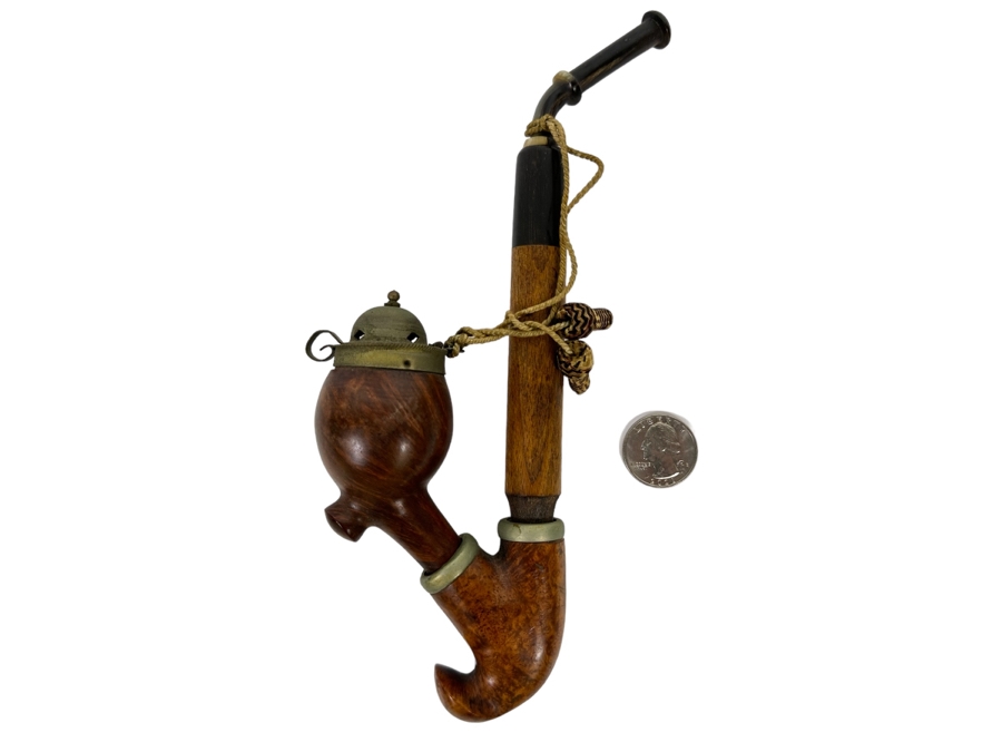 Vintage Burled Walnut Smoking Pipe 9L [Photo 1]
