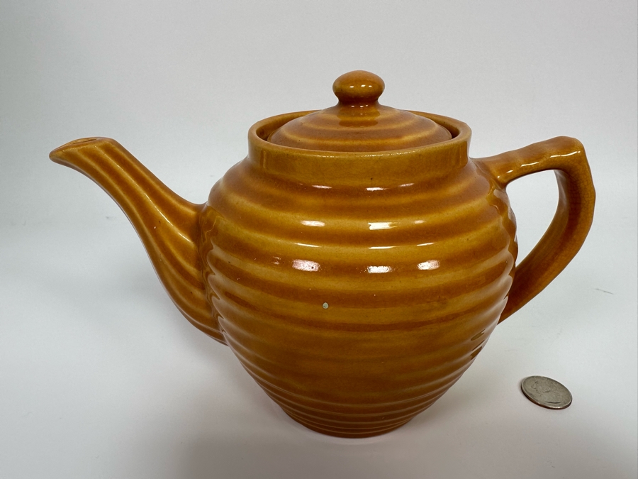 Mid-Century USA Pottery Teapot 9W X 6H [Photo 3]
