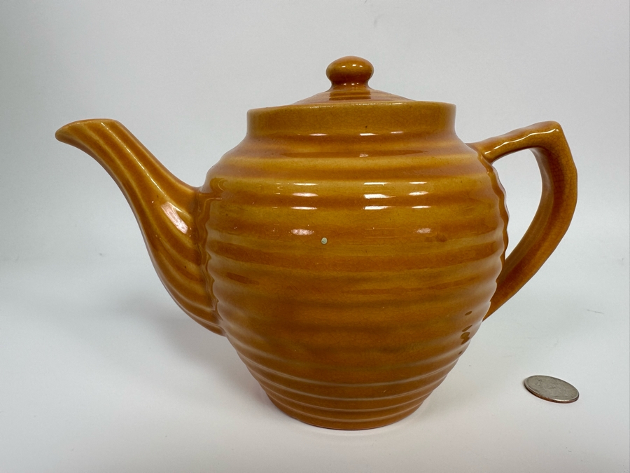 Mid-Century USA Pottery Teapot 9W X 6H [Photo 2]