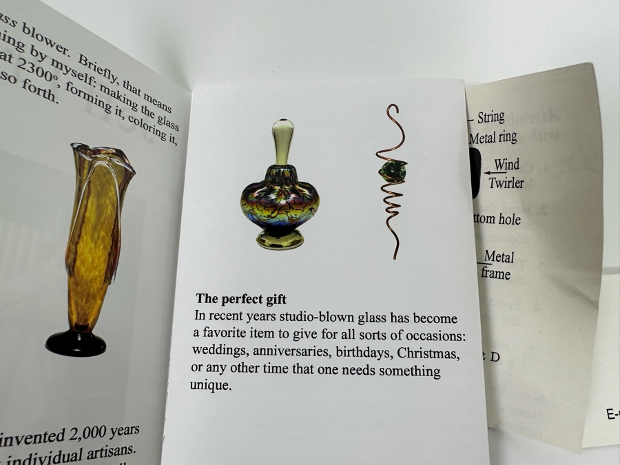 Jeff Price Handblown Art Glass Marble Kinetic Wind Sculpture [Photo 10]