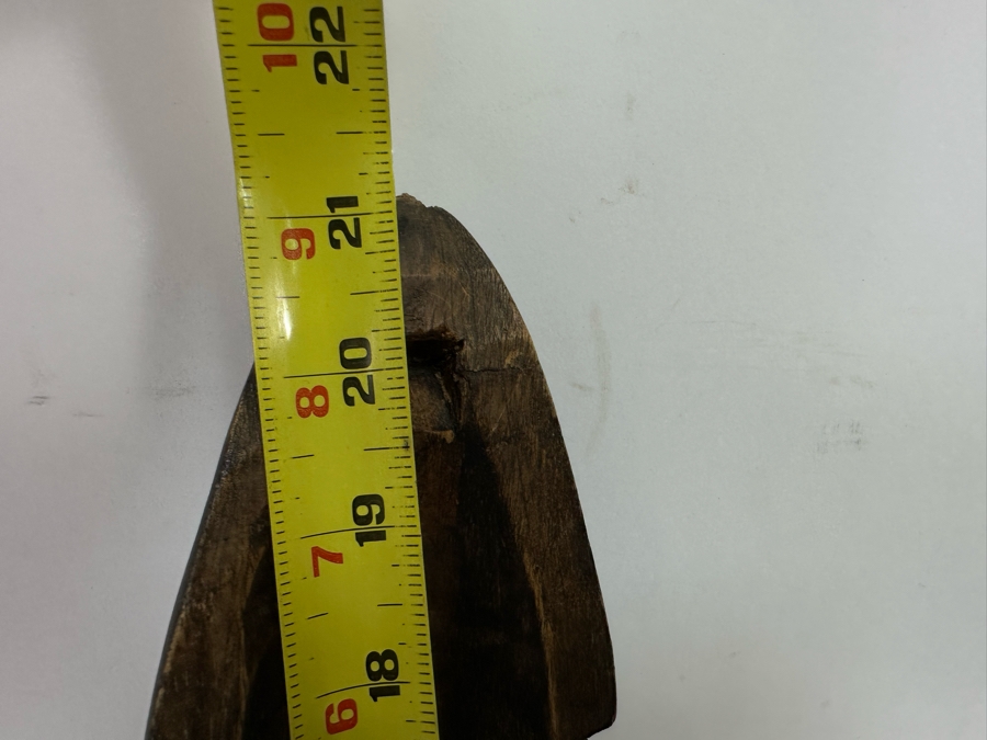 Vintage Handmade Wooden African Beaded Mask With Brass Ornamentation From Ghana 21H [Photo 9]