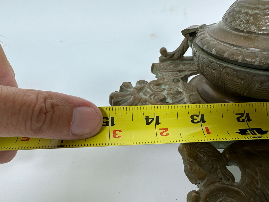 Brass Inkwell 15W X 8D X 6.5H [Photo 8]