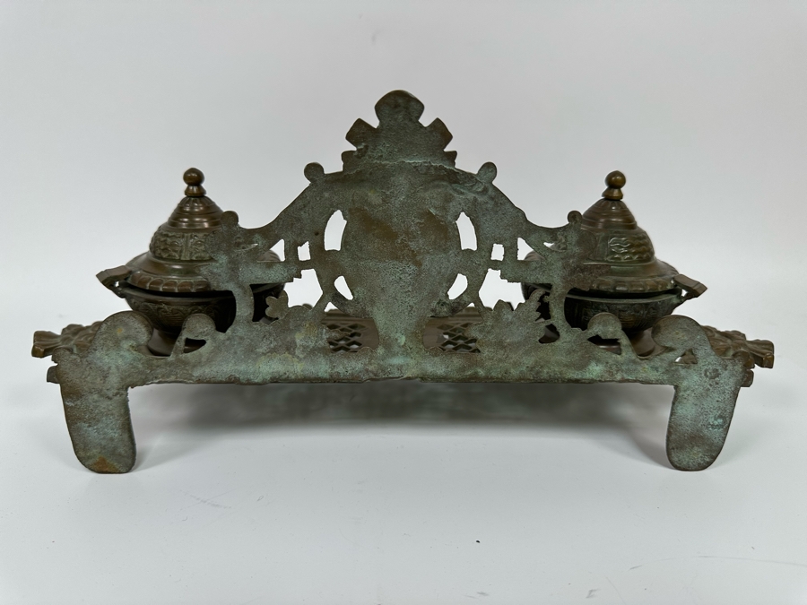 Brass Inkwell 15W X 8D X 6.5H [Photo 6]