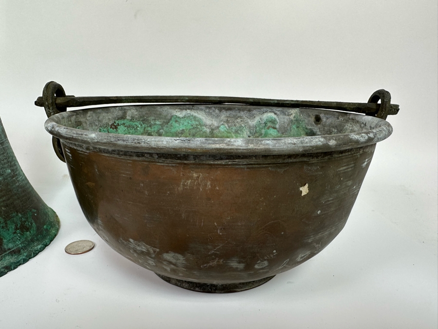 Pair Of Vintage Copper Vessels 9W And 8.25W [Photo 5]