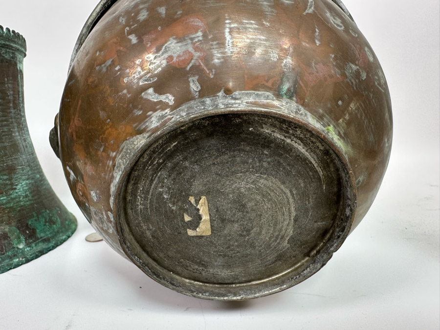 Pair Of Vintage Copper Vessels 9W And 8.25W [Photo 7]