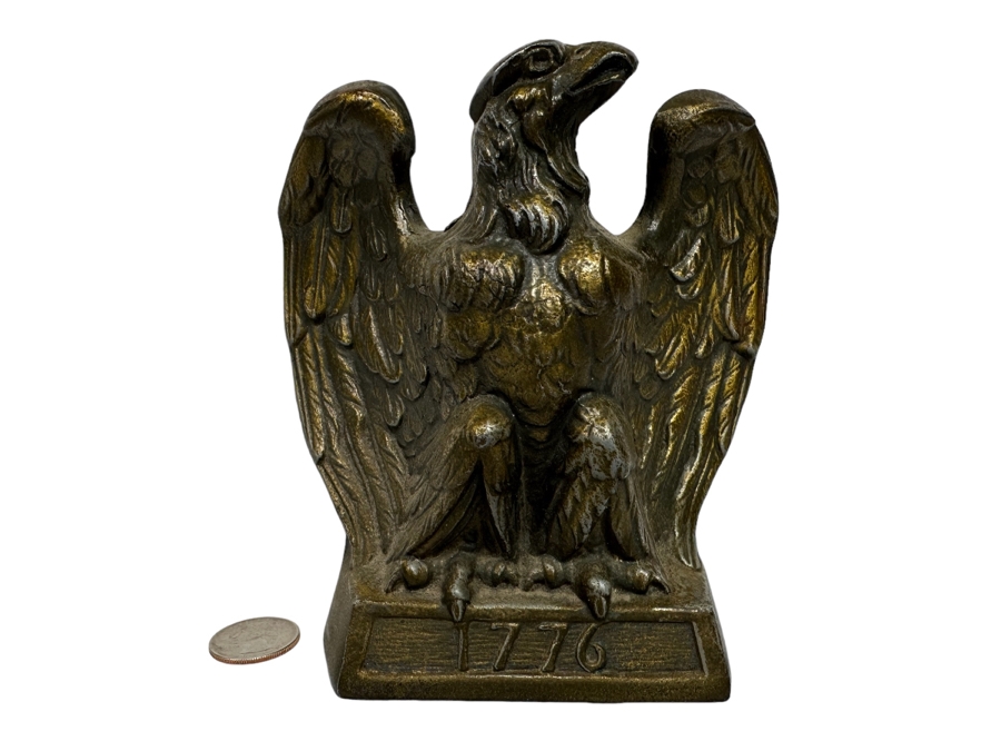 Vintage 1965 Colonial Virginia 1776 Eagle Bookend 5.5H [Photo 1]